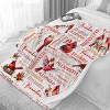 Lomsoe Northern Cardinal Christmas Blanket Red Throw Blanket for Couch Soft Flannel Blanket Christmas Decorations Pets. - 3 of 4