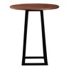 South Miami Bar Height Table Brown - Alder Bay: Solid Walnut, Rubberwood Base, Modern Style, Seats 4 - image 3 of 3