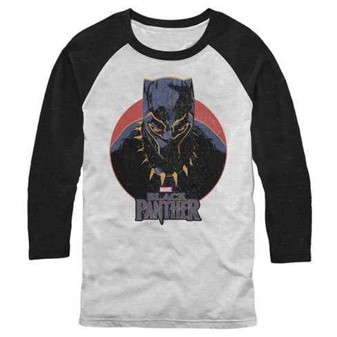 Men s Marvel Black Panther Retro Baseball Tee Target