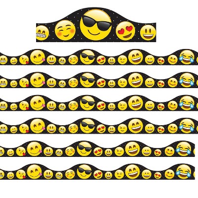 Ashley Productions® Magnetic Scallop Border Emotions Icons, 12 Feet Per Pack, 6 Packs