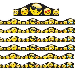 Ashley Productions® Magnetic Scallop Border Emotions Icons, 12 Feet Per Pack, 6 Packs - 1 of 2