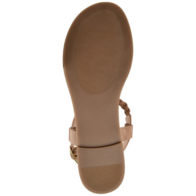 Journee Collection Womens Genevive Tru Comfort Foam Ankle Strap Flat Sandals, 6 of 11