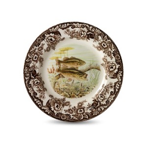 Spode Woodland 10.5” Dinner Plate, Perfect For Thanksgiving And Other Special Occasions, Made In England, Fish Motifs - 1 of 4
