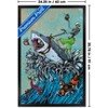 Trends International David Lozeau - Great White Wave Framed Wall Poster Prints - 3 of 4