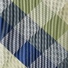 Men's Plaid Faux Linen Neck Tie - Goodfellow & Co™ Blue/Green: Recycled Polyester, Woven Check Pattern - 3 of 3