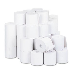 Universal Impact and Inkjet Print Bond Paper Rolls, 0.5" Core, 2.75" x 190 ft, White, 50/Carton - 1 of 1