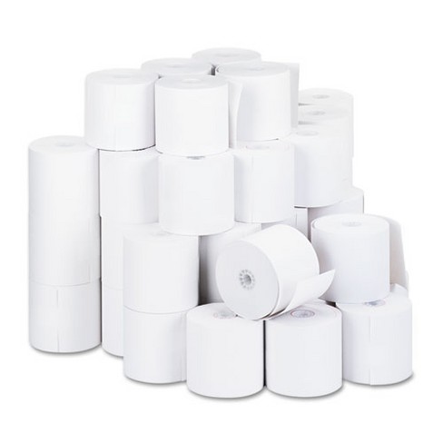 Universal Impact and Inkjet Print Bond Paper Rolls, 0.5" Core, 2.75" x 190 ft, White, 50/Carton - image 1 of 1