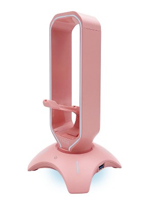 Tilted Nation 3-IN-1 RGB Headset Holder - Pink