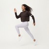 Anna-Kaci Active Women's Long Sleeve Cropped Hoodie with Kangaroo Pocket and Striped Sleeve Detail - 4 of 4