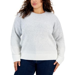 Tommy Hilfiger Womens Metallic Ombre Knit Sweater - 1 of 1