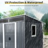 6' x 5' Outdoor Storage Shed, Garden Tool Metal Shed, Sliding Lockable Door Air Vents and Sloping Roof, for Backyard, Patio, Lawn - 3 of 4