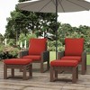 YARDSIGHT 2-Piece Indoor Outdoor Lounge Chair Set with Ottomans, Weather-Resistant Armchairs with Cushions for Patio or Living Room - 2 of 4
