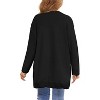 Girls Open Front Cardigan Midi Length Long Sleeve Knit Sweater School Uniform Sweater Outwears with Pockets 5-14 Years - 2 of 4