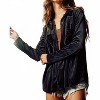 Women's Loose Fit Stretched Velvet Shirt - BUCKETLIST - 2 of 4