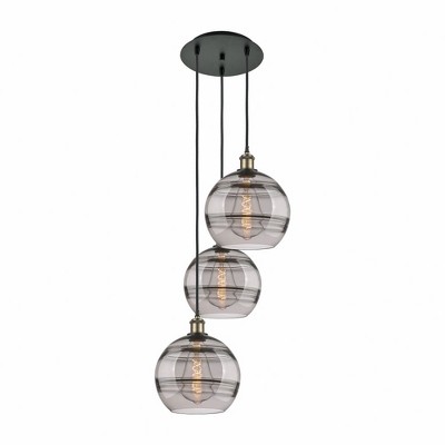 Rochester - 3 Light Cord Hung Multi Pendant In Industrial Style-35.63 Inches Tall and 16.5 Inches Wide