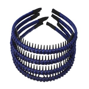 Unique Bargains Women's Teeth Comb Headband 4 Pcs - 1 of 4
