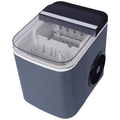Racxily Portable Ice Machine , Quiet (<50dB), Transparent Lid,Self-Cleaning, 6Min 9 Cubes, 26lbs/Day Compact Size, Ideal for Home/Kitchen Use