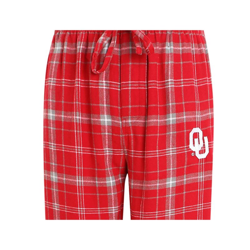 NCAA Oklahoma Sooners Men&#39;s Big and Tall Plaid Flannel Pajama Pants, 2 of 3