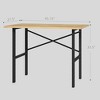 46"L x 28"W Garage Table with X Bar Support and Natural Tabletop - 3 of 4
