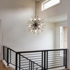 LLHZSY 8/12-Light Modern Black Sputnik Pendant Starburst Firework Crystal Chandelier - W26.77"/31.49" - 4 of 4