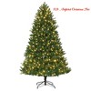 Home Artificial Christmas Tree, 4.5Ft/6Ft/7.5Ft/9Ft Pre-Lit Christmas Tree, PE/PVC Tips, Easy Setup 3 Steps, Flame Retardant - 2 of 4