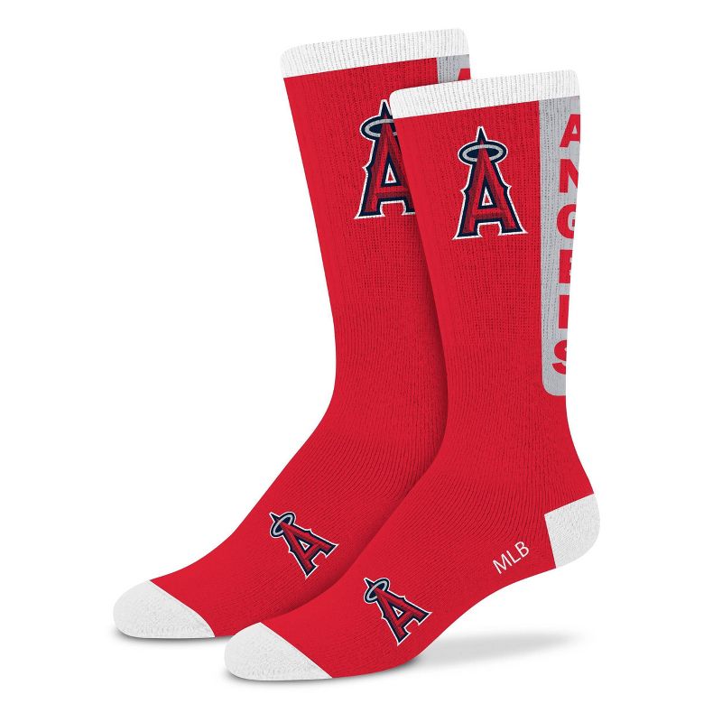 MLB Los Angeles Angels Large Crew Socks, 2 of 5