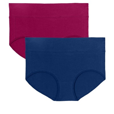 Buy Comfort Choice Women's Plus Size 2-Pack Stretch Cotton Full-Cut Sports Brief  Underwear Online at desertcartUAE