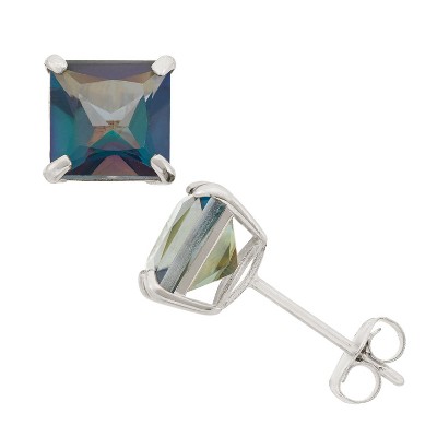 mystic blue topaz-white gold