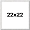 PosterPalooza | Square Textured White Picture Frame - UV Acrylic, Foam Board Backing, Hanging Hardware - 2 of 4