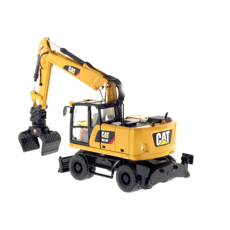 CAT Caterpillar M318F Wheeled Excavator with Operator "High Line Series" 1/50 Diecast Model by Diecast Masters, 2 of 4