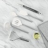 Tovolo 6pc Silicone and Stainless Kitchen Utensil Set White: Cooking Utensils, Slotted Turner, Ladle, Spatula, Spoon, Tongs, Masher - 3 of 4