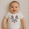 Everyday Kids Christmas Collection Rudolph Face Baby Onesie – Minimal Reindeer Graphic Bodysuit - 4 of 4