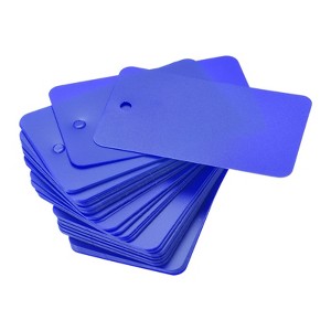 Unique Bargains Blank Waterproof Eyelet Hole Plastic Shipping Tags 50 Pcs - 1 of 4