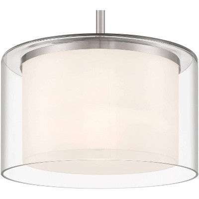 Minka Lavery Minka Vantage Parsons 10" Wide 1-Light Brushed Nickel Glass Pendant