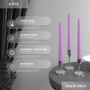 10 inch Taper Candles Set of 4 - Dripless Taper Candles and Unscented Candlesticks - Perfect as Dinner Candles and Household Candles - 3 of 4