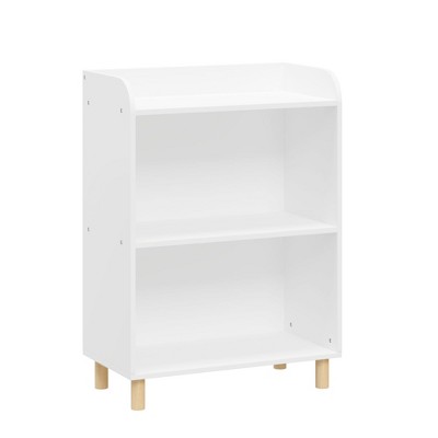 AZL1 Life Concept Decorative Bookshelf Three Tier Kids Bookcase Children Book Display Toy Storage Organizer for BedRoom, White, 22.05"*11.81"*30.71"