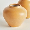 Plum & Post Safrin Bud Vases, Set of 2 - Yellow Ceramic Decor - 2 of 4