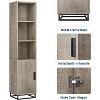 homfan Tall Bathroom Cabinet, 70" Narrow Storage Cabinet with Door and Adjustable Shelf, Open Storage Freestanding - 4 of 4