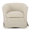 PAGED Swivel Accent Chair with Barrel design Comfy Living Room Chairs with Sloped Arms for Living Room, Reading Room - 2 of 4