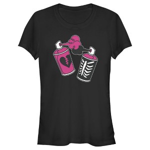 Juniors Womens Fortnite Spray Can Graffiti T-Shirt - 1 of 4