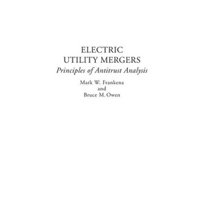 Electric Utility Mergers - by  Mark Frankena & Bruce Owen (Hardcover) - 1 of 1