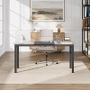 Simple Computer Desk, 63 Inch Study Writing Study Desk Workstation Simple PC Work Desks - 4 of 4