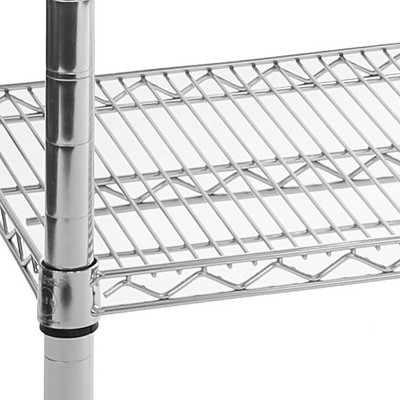 Commercial Stainless Steel Work Table with Chrome Frame