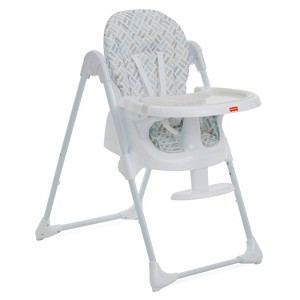 Fisher Price Tiny Bites highchair one-click fold, 7 heights, 2 reclines, removable dishwasher-safe tray, lightweight and space-saving. - 1 of 4