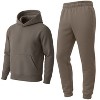 Galaxy Essentials Men’s Relaxed Fit  Heavyweight Fleece Pullover Hoodie & Sweatpants Jogging Set - 3 of 3