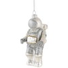 Northlight 5" Silver Glittered Astronaut Glass Christmas Ornament - 4 of 4