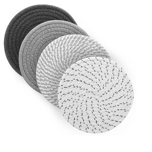 Itopfox 4-Piece Heat-Resistant Kitchen Pot Holders for Hot Dishes, Pans, and Furniture Protection, Essential Home Trivets - 1 of 4