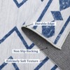Modern Washable Geometric Area Rug Low Pile Non Slip Floor Carpet Non Shedding Stain Resistant Decorative Mat - 4 of 4