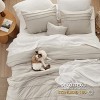 3/4 Pcs Pinch Pleat Bed Solid Comforter & Pillowcases Bedding Set - 4 of 4