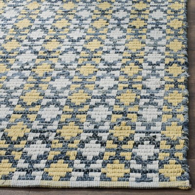 Montauk Gold and Multicolor Hand Woven Cotton Area Rug